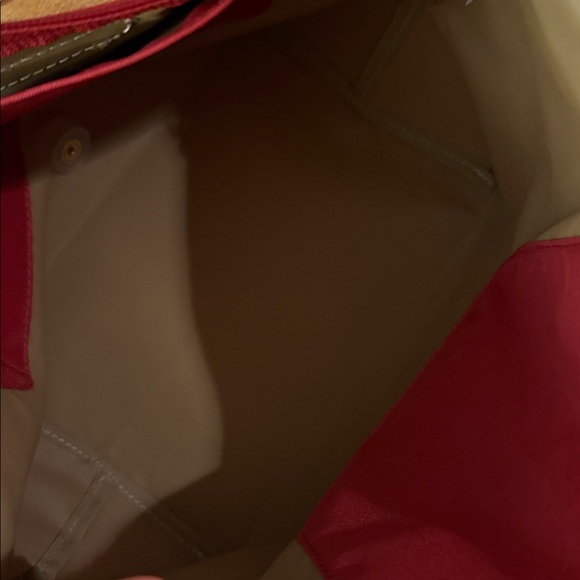 Longchamp small Le Pliage top handle bag tote red - Picture 3 of 12